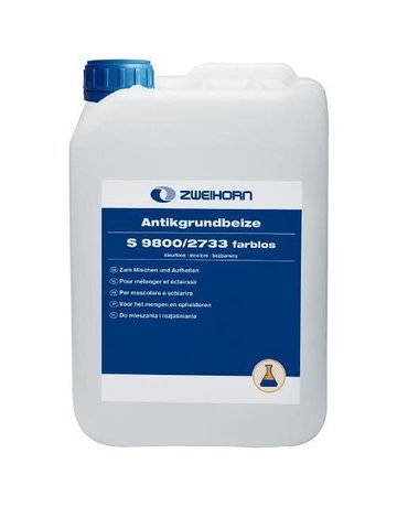 Antikgrundbeize farblos S 9800/A 2733 5 ltr - Zweihorn